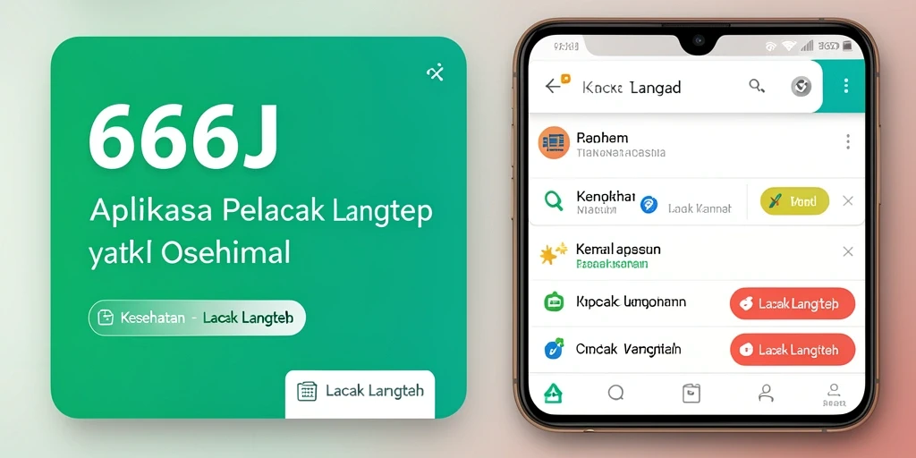 Antarmuka aplikasi Lacak Langkah 666J yang mudah dipahami.