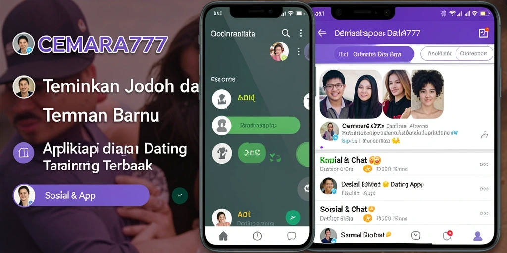 Antarmuka CEMARA777 dengan fitur pencarian jodoh yang menarik dan mudah digunakan.