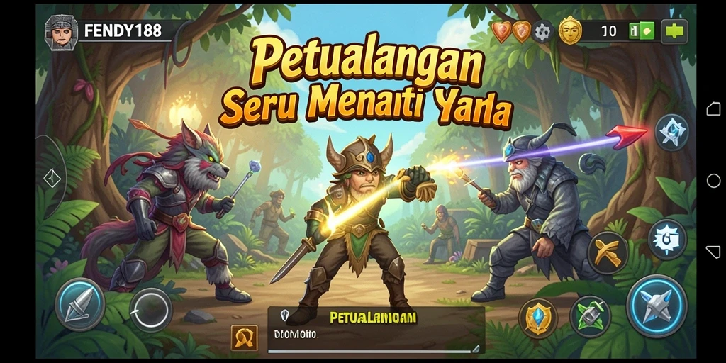 Tampilan antarmuka FENDY188 yang menarik dan interaktif.