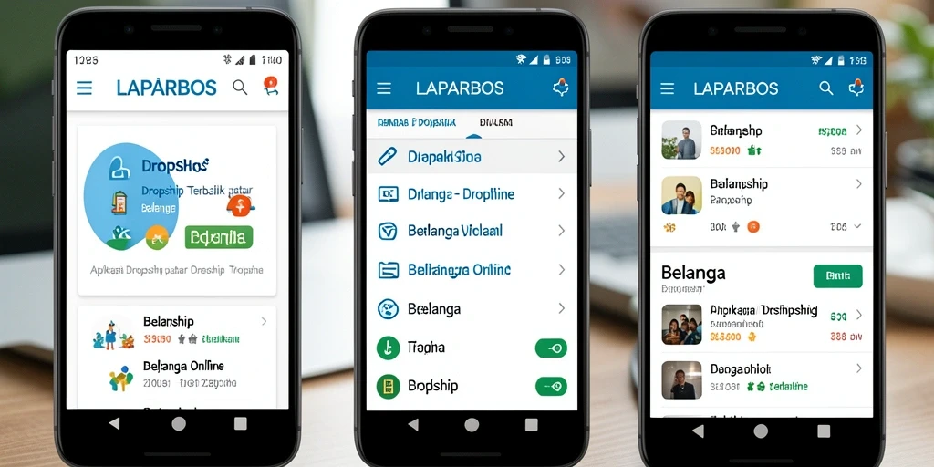 Tampilan antarmuka aplikasi LAPARBOS yang mudah digunakan.