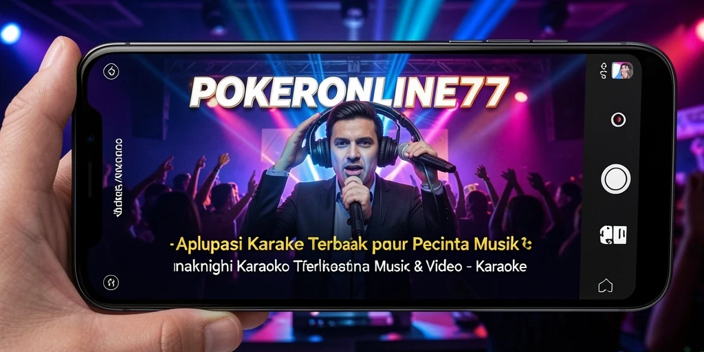 Antarmuka aplikasi Karaoke POKERONLINE77 yang intuitif dan menarik.