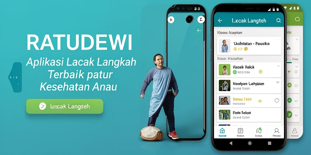 Tampilan antarmuka RATUDEWI menunjukkan fungsi Lacak Langkah yang intuitif.