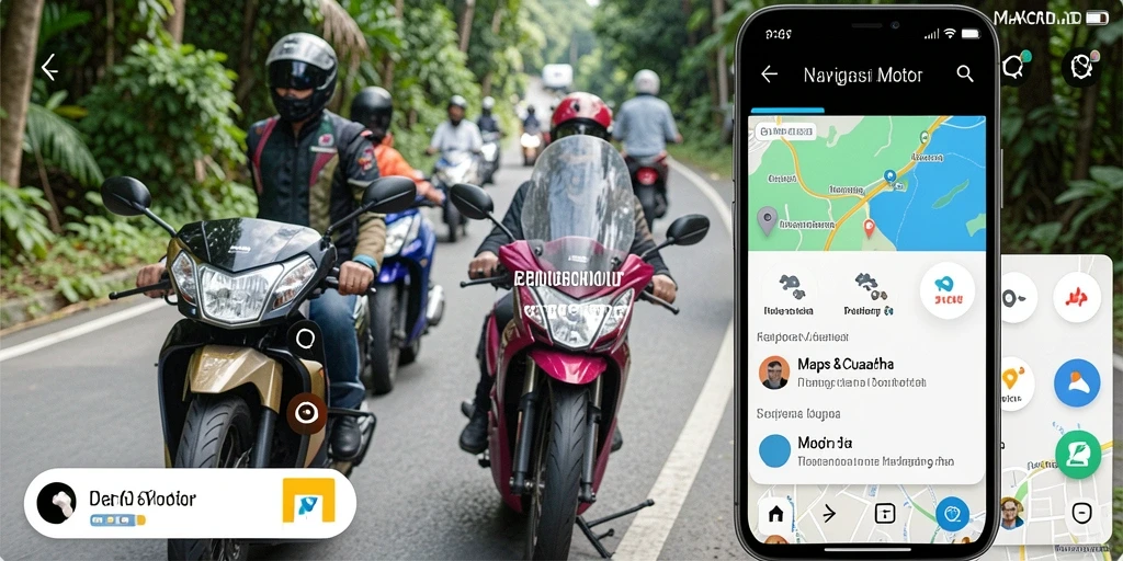 Tampilan antarmuka RP66 yang user-friendly untuk Navigasi Motor.