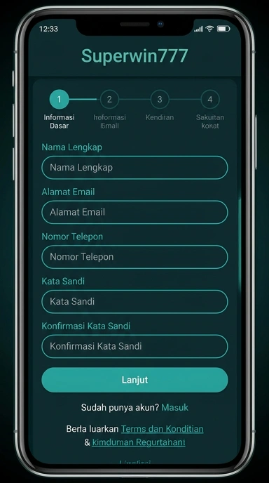 Daftar Akun Baru Superwin777 untuk Pengguna Android