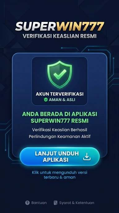 Halaman Resmi Download APK Superwin777 untuk Android