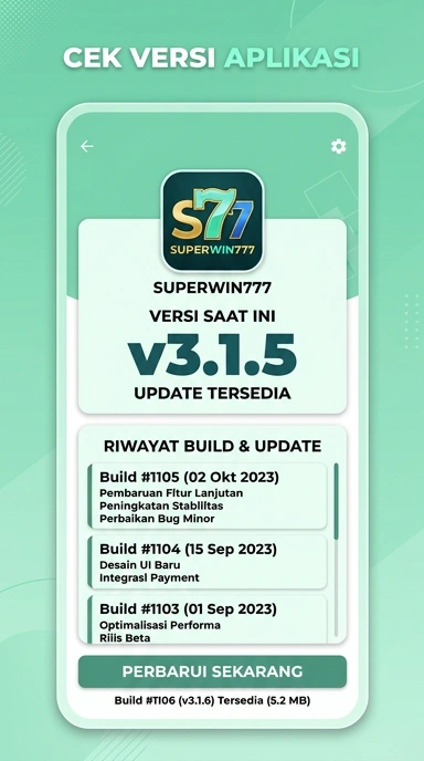 Riwayat Versi Superwin777 untuk Pengguna Android